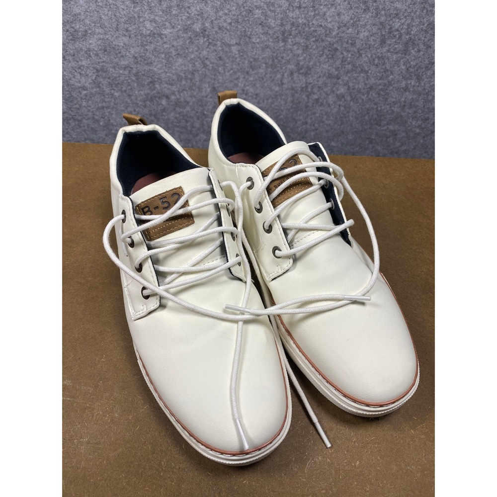 B-52 by Bullboxer Mens Off White Low Top Lace Up Sneakers US 10.5 EU 43.5